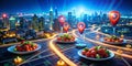 Navigate the Neon Metropolis A Futuristic City Map Unveiling Advanced Urban Navigation and Vibrant Architectural Design