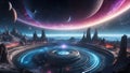 DataEclipse Odyssey: Tomorrow\'s Tech Frontier. AI generate