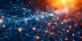 Navigating a complex web of interconnected information: Exploring a digital network. Concept
