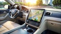 Navigating the Open Road A Modern Cars Interactive Dashboard AI generated