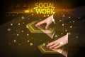 Navigating social networking with social icons