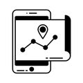 Navigation app Vector Icon which can easily modify or edit