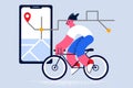 Navigation application with location pin concept