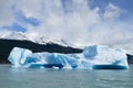 Navigation on Argentino lake, Patagonia landscape, Argentina Royalty Free Stock Photo