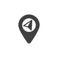 Navigation arrow vector icon Royalty Free Stock Photo