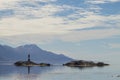 Navigation on Beagle channel, beautiful Argentina landscape Royalty Free Stock Photo