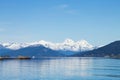 Navigation on Beagle channel, beautiful Argentina landscape