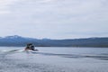 Navigation on Beagle channel, beautiful Argentina landscape Royalty Free Stock Photo