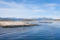 Navigation on Beagle channel, beautiful Argentina landscape