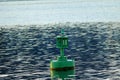 Navigation buoy on Lake Union, Seattle, WA Royalty Free Stock Photo