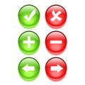 Navigation buttons Royalty Free Stock Photo
