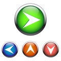 Navigation color buttons (vector)