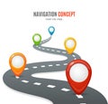 Navigation Concept. Vector