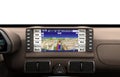 Navigation device in the car 3d render Royalty Free Stock Photo