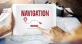 Navigation GPS City Locator Explore Concept Royalty Free Stock Photo