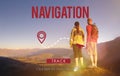 Navigation Gps Pilot Planning Position Route Concept Royalty Free Stock Photo