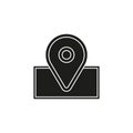 navigation icon - vector map marker icon - location pin - gps symbol Royalty Free Stock Photo