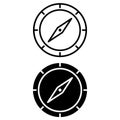 Navigation icon vector set. location illustration sign collection. route symbol.