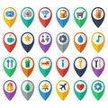 Navigation icons Royalty Free Stock Photo
