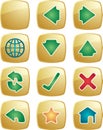 Navigation icons Royalty Free Stock Photo