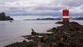 Navigation Light at Ares Estuary Pontedeume Cabanas