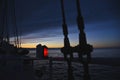 Navigation light of a ship Royalty Free Stock Photo