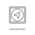 Navigation linear icon. Modern outline Navigation logo concept o