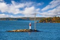 Navigation marks in the Turku archipelago Royalty Free Stock Photo