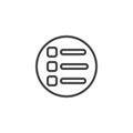 Navigation Menu line icon