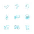 navigation , mouse , printer , qustion mark , computer , device