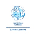 Navigation patterns concept icon Royalty Free Stock Photo