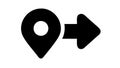 Navigation Pointer Icon, Location and Direction Guidance, vector design Generative AI Royalty Free Stock Photo