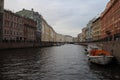 Navigation on Saint Petersbug canal