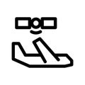 Navigation satellite icon or logo isolated sign symbol vector illustration Royalty Free Stock Photo