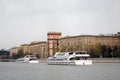 Navigation season opening in Moscow. Cruise ships parade