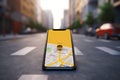 Navigation smart phone location town road smartphone map gps city direction street