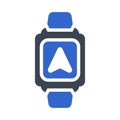 Navigation, smart watch icon