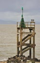 Navigation tower, Solway firth, Silloth Royalty Free Stock Photo