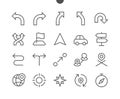 Navigation UI Pixel Perfect Well-crafted Vector Thin Line Icons 48x48 Ready for 24x24 Grid for Web Graphics and Apps Royalty Free Stock Photo