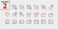 Navigation UI Pixel Perfect Well-crafted Vector Thin Line Icons 48x48 Ready for 24x24 Grid for Web Graphics and Apps Royalty Free Stock Photo