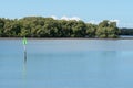 Navigational marker in Pumicestone Passage, Queensland, Australia