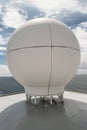 Navigational Radar Dome on Ship Against Sky Royalty Free Stock Photo