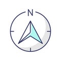 Navigator arrow RGB color icon