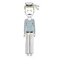 Navigator with a mustache digital art a sailor capillary , a junta, a captain peakless cap, a sailor boatswain sailor submariner