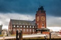 Navigator Tower at Finkenwerder on the banks of the Elbe river