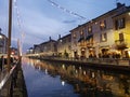 Navigli grand canal in milano milan italy italia