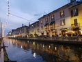 Navigli grand canal in milano milan italy italia