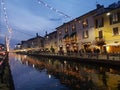 Navigli grand canal in milano milan italy italia