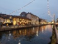 Navigli grand canal in milano milan italy italia