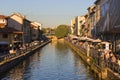 Naviglio Grande, water channel in the city center, Milan, Italy